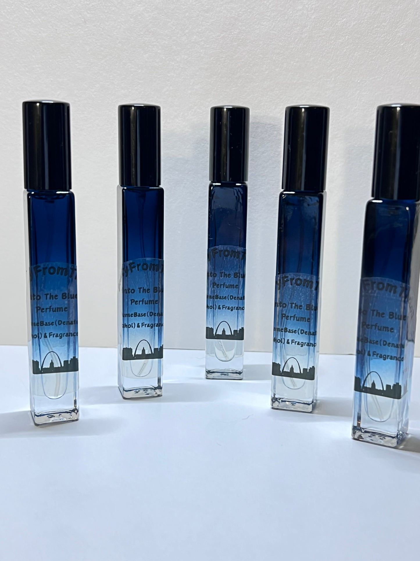 5 purse size (10ml each) perfume glass perfume bottles that smell like Light Blue by Dolce and Cabana