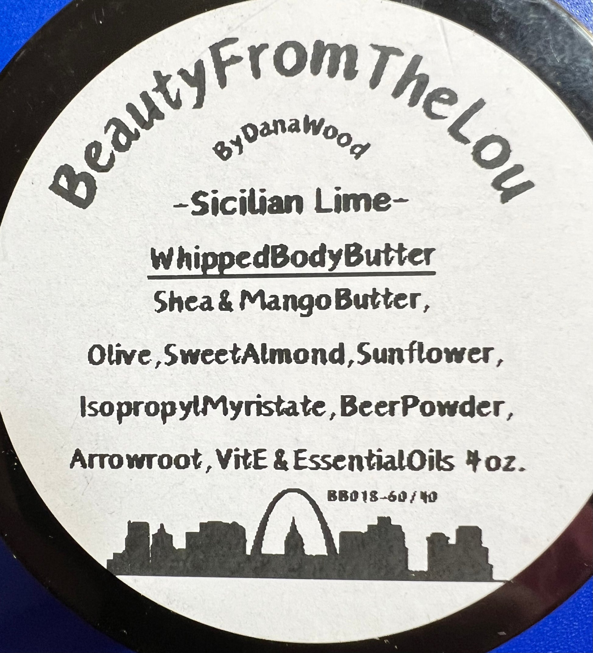 Sustainable Hand whipped natural and organic body butter with the fresh scent of Sicilian Limes Essential Oil.