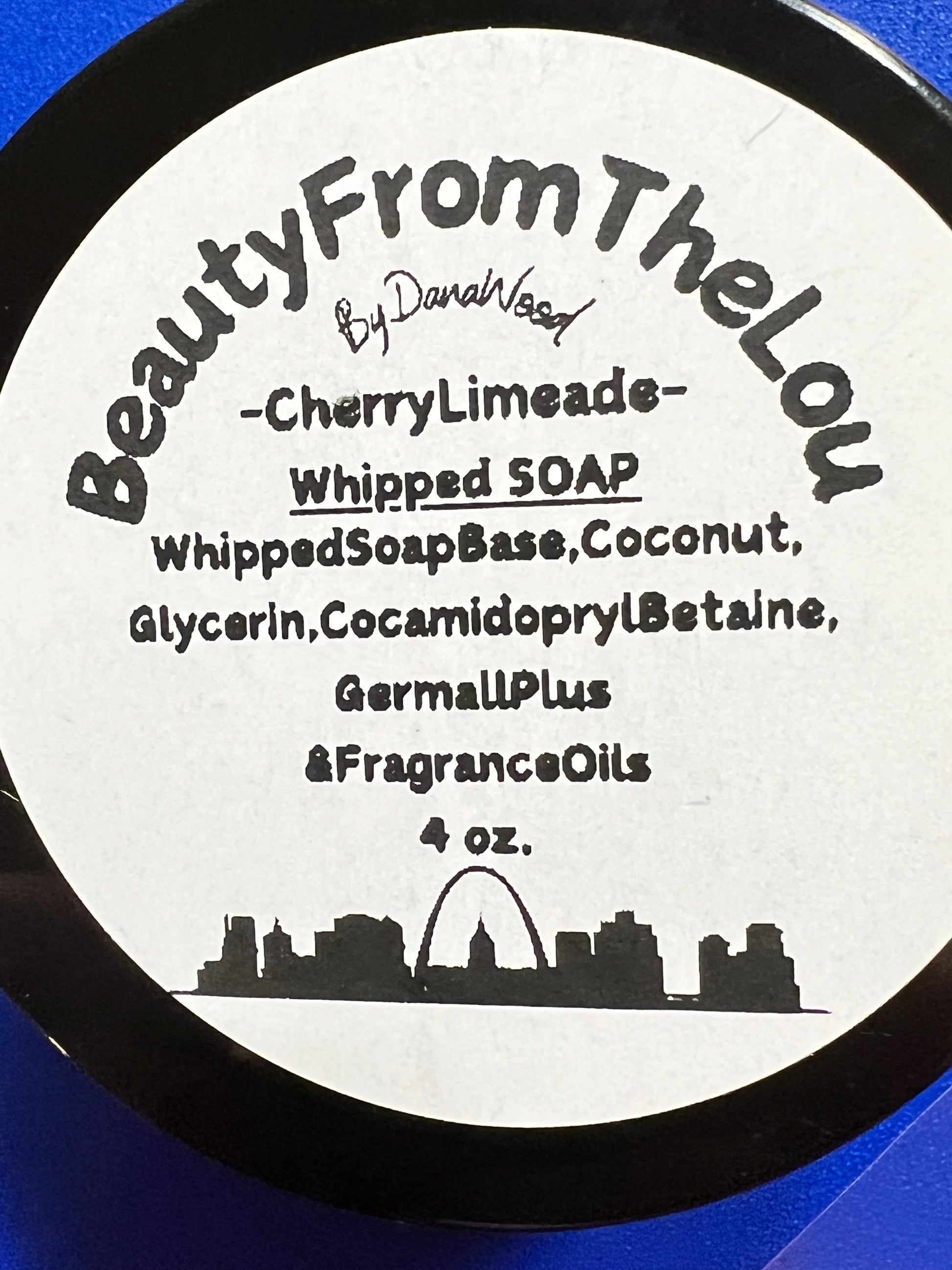 All natural hand whipped buttery soap with the scent of fresh limes and cherries. 