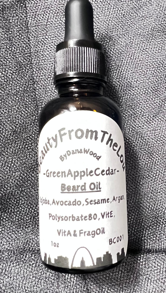 Luxury beard oil scented with Green Apple & Balsam Cedar for an out door rugged manly smell.