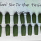 Hand painted dark green gel polish and holly painted on 4 extra nails. 