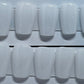 Professionally hand painted Milky white, extra short coffin nails.